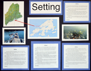 elementary student poster: setting