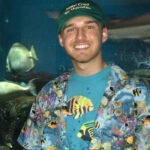 Camden Hunt at an aquarium